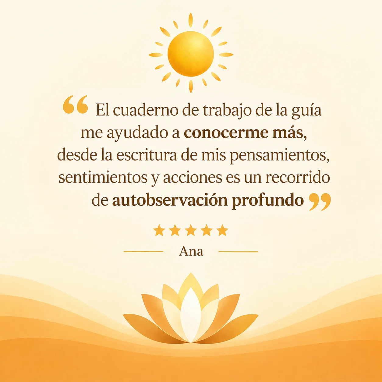 Testimonio de Ana sobre el cuaderno de trabajo