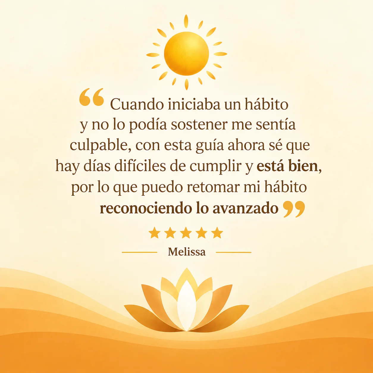 Testimonio de Melissa sobre Guía Consciente