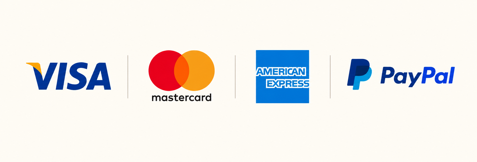Métodos de pago compatibles con Hotmart: Visa, Mastercard, American Express y PayPal